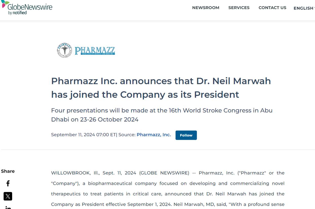  Dr. Neil Marwah has joined